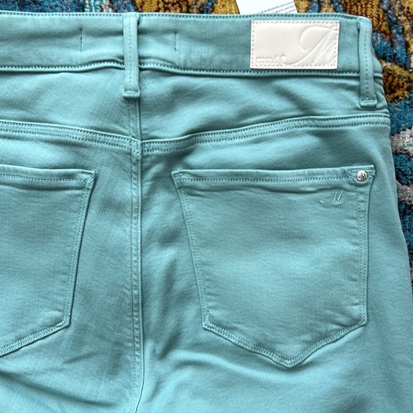 Mavi Jeans 27 27 Tess Teal High Rise Skinny 5 Pocket Design Stretch Blue Green - Picture 4 of 6